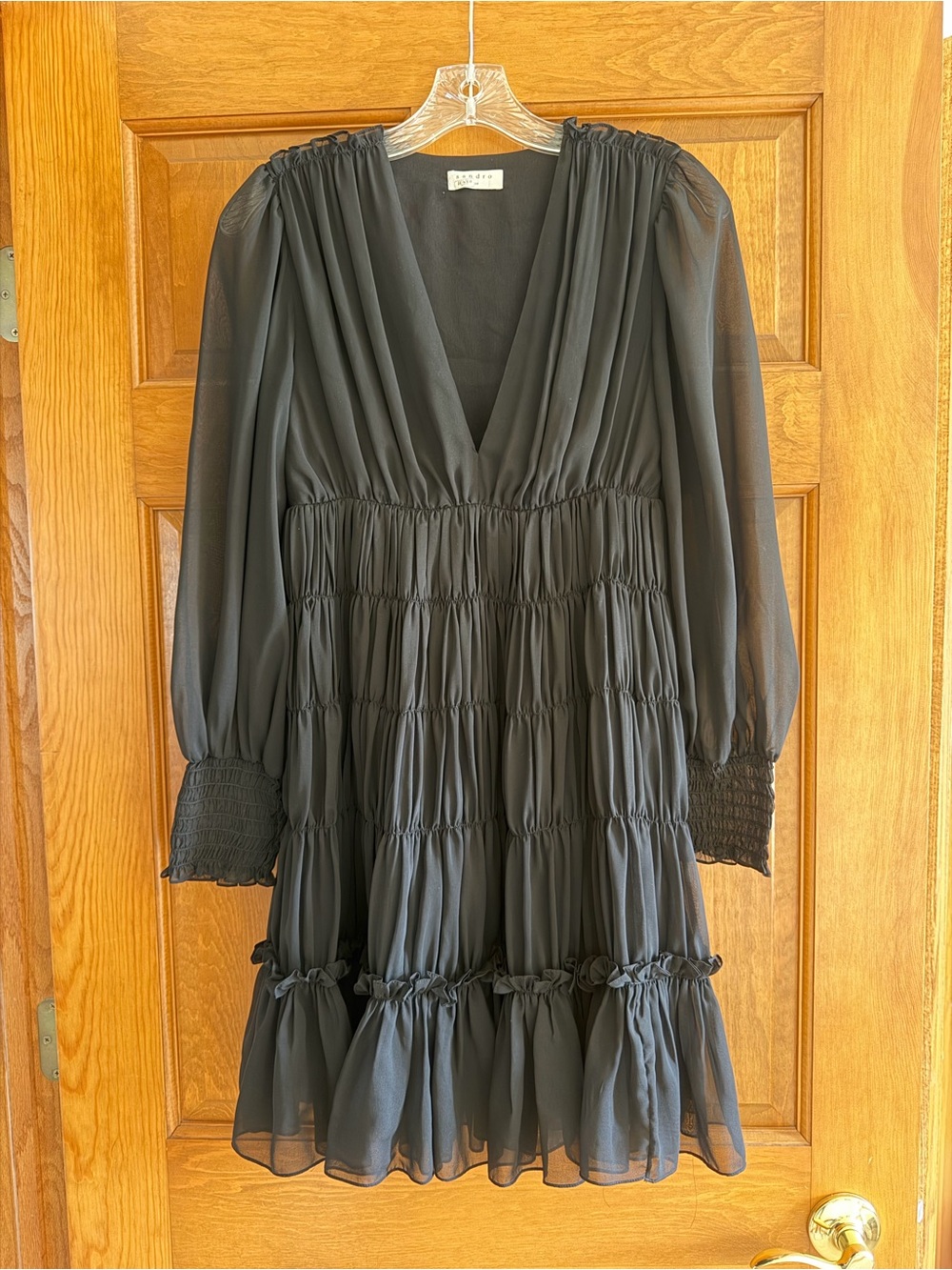 Sandro Paris Black Dyane Dress
